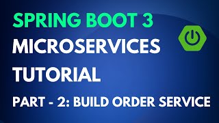 Spring Boot Microservices Tutorial  Part 2  Order Service [upl. by Lorak]