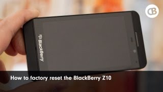 How to factory reset wipe the BlackBerry Z10 [upl. by Prudence]