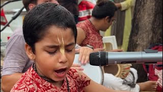 Vrindavan street kirtan by KRISHNA das  28062024 [upl. by Ahsienar787]