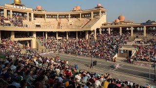 Wagha boarder Ki Beating Retreat ceremony [upl. by Nauqe]