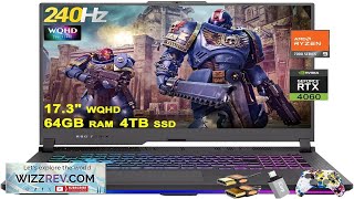 ASUS ROG Strix G17 G713 Gaming Laptop 173quot WQHD IPS 240Hz AMD Review [upl. by Donohue]