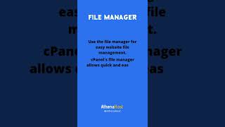 Use the file manager for easy website file management [upl. by Yblehs]