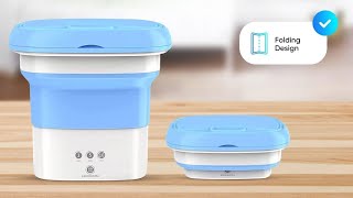 SeMi AuToMaTiC FoLdInG 9L SmAlL MiNi WaShInG MaChInE WiTh DrYeR DeEp CLeAnInG FoR UnDeRwEaR WaShINg [upl. by Assertal]