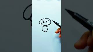 Puppy sketch tutorial Puppy sketch dog dog sketch dog drawing method dog sketch [upl. by Akilam]