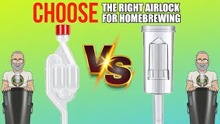 Airlocks S Type VS 3 Piece Choosing The Right Airlock For HomeBrewing [upl. by Thomas]