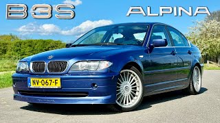 BMW ALPINA B3 S E46  REVIEW on AUTOBAHN [upl. by Zilla93]