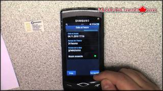 How to enter unlock code on Samsung Wave S8500 From Rogers  wwwMobileincanadacom [upl. by Schonfield]