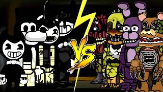 TEAM BATIM vs TEAM FNaF Scribblenauts Unlimited battles [upl. by Atiuqrahs]