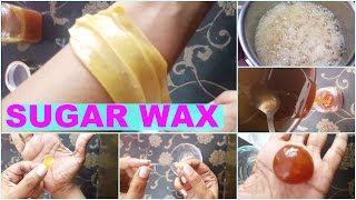 How To Make Sugar Wax At Home  Natural Hair Removal At Home  Sugar Wax Live Demonstration [upl. by Atsirk]