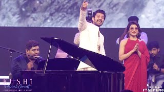 Singer Hesham Abdul Wahab Performence Kushi Title Song  KUSHI Musical Concert  Vijay Deverakonda [upl. by Zerimar]