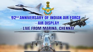 92nd Anniversary of INDIAN AIRFORCE atmanirbharbharat on 06102024  Chennai Marina Beach [upl. by Ebeneser]