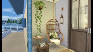 Stonestreet Apartments 3  The Sims 4  CC  Stop Motion Build [upl. by Odette942]