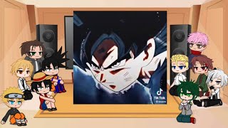 Anime Protagonists react to Son Goku  510  DragonBall [upl. by Arianna515]