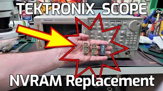 Tektronix TDS Oscilloscope NVRAM Replacement [upl. by Nwahsan]