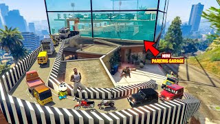 Franklin amp shinchan Build Mini 2 Floor Luxury Parking Garage For Rc Cars in GTA 5 in Telugu [upl. by Coffeng771]