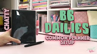 B6 COMMON PLANNER DAILY SETUP  HEALTH TRACKING SETUP  B6 COMMON PLANNER  SALTY KATIE [upl. by Amadus929]