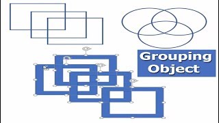 How to Grouping Shape or Object in Microsoft Word 2017 [upl. by Yarod]