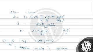 For a dilute solution containing \ 25 \mathrmg \ of a nonvolatile nonelectrolyte solute i [upl. by Ilsa]