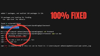 How to fix npm missing script start Npm err missing script devNpm missing script start [upl. by Yntruoc]