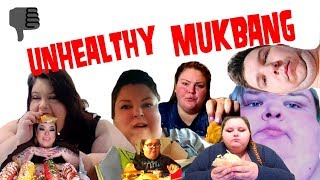 MOST UNHEALTHY MUKBANGERS ON YOUTUBE Compilation [upl. by Alby]