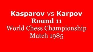 World Chess Championship 1985 Kasparov vs Karpov [upl. by Oibirot]