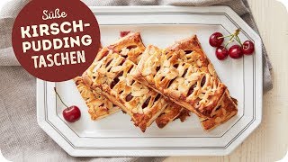 Rezept für KirschPudding Taschen [upl. by Lorain]