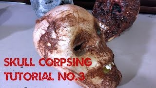 wwwmonstertutorialscom  Dollar Store Skull Corpsing with Plastic and Heat Gun Tutorial [upl. by Caritta69]