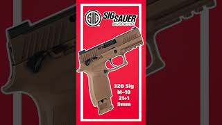 Sig Sauer® P320®M18 SemiAuto Pistol delivers the unmatched reliability 211 9mm [upl. by Enomar]