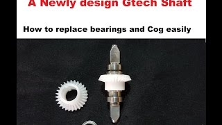 Replacing Gtech Airram Shaft Cogs and Bearing Introducing New Shafts [upl. by Rehpinej]