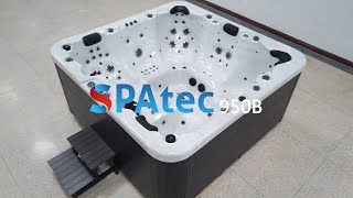 Minipiscina Spa idromassaggio da esterno Spatec 950B bianco [upl. by Aleras492]