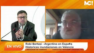 Robi Bertasi  Argentino en España  Historica inundacion en Valencia [upl. by Hluchy]