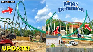 Kings Dominion 2025 Roller Coaster Construction Update 11👷‍♂️NAME REVEAL  POV LEAKED  MORE TRACK [upl. by Ueih]