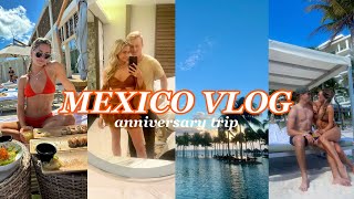 MEXICO VLOG anniversary trip in Cancun and staying at Garza Blanca resort [upl. by Aihpled]