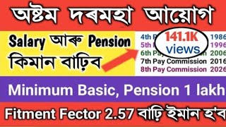 8th Pay Commission  Eight Pay Commission  salary increase  Pension Increase  Assam Govt Emp [upl. by Airotciv]