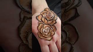 Rose flower mehndi design shorts henna ytshorts design [upl. by Mik]