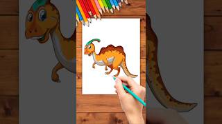 How to Draw a Ornithopods drawing Easily for kids Toddlers easydrawing simpledrawing art [upl. by Hartwell14]