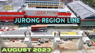 Jurong Region Line Construction August 2023 [upl. by Eam]