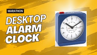 Marathon NonTicking Analog Alarm Clock Review [upl. by Drwde]