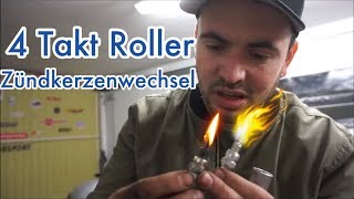 Zündkerzenwechsel Roller 50ccm 4Takt Flex Tech Fun Full HD [upl. by Manson560]