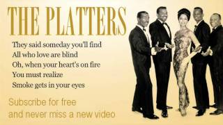 The Platters  Smoke Get In Your Eyes  Lyrics [upl. by Carlota445]