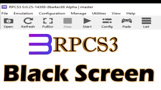 How to Fix black screen in Rpcs3 [upl. by Llenet]