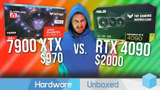 Radeon RX 7900 XTX vs GeForce RTX 4090 GeForce Premium Worth It [upl. by Vanthe]