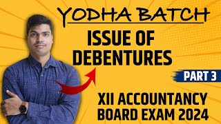 Issue of Debentures consideration other than cash  Issue of Debentures  Part 3  Class 12 Accounts [upl. by Dumas]