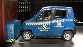 Euro NCAP Crash Test of Bajaj Qute 2016 [upl. by Acilejna]