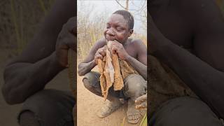 Eating Raw Unwashed BushMeat Tripesshortsfeed hadzabetribe [upl. by Gold]