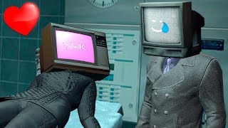 NEW TV WOMAN amp TV MAN LOVE with SKIBIDI GUYS  TV Man Saves TV Woman in Garrys Mod [upl. by Otrebor]