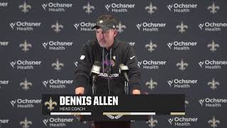 Dennis Allen recaps loss to Tampa Bay  SaintsBuccaneers Postgame  2024 NFL Week 6 [upl. by Thomas]