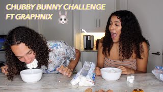 Chubby Bunny Challenge Ft GRAPHNIX Puke WARNING [upl. by Norek]