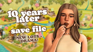 Sims 4 10 Years Later THE DRAMA 🫣  The Sims 4 Base Game Save File [upl. by Sausa63]