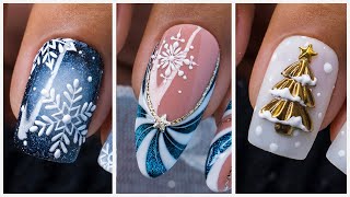 Winter Nail Art Designs 2024  Best Christmas Nail Art Tutorial [upl. by Mehs]